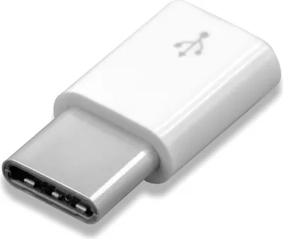 Produktbild von vhbw Adapter OTG für Mobilgerät - Kabeladapter USB Type C (männlich) auf Micro USB (weiblich) Weiß