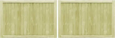 Produktbild von vidaXL Gartentore 2 Stk. 300 x 100 cm Imprägniertes Kiefernholz