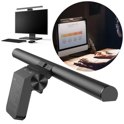 Produktbild von Baseus I-Wok Monitorleuchte mit Touchpanel (Schwarz)
