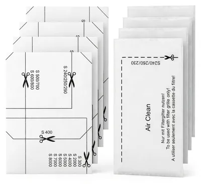 Productafbeelding van 8-delige filterset compatibel met stofzuiger, 4 x motorfilter en 4 x afvoerluchtfilter