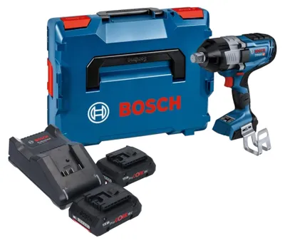 Zdjęcie produktu dla Bosch GDS 18V-1600 HC Profesjonalny akumulatorowy klucz udarowy 18 V 1600 Nm 3/4'' BITURBO Brushless + 2x akumulator ProCORE 4,0 Ah + ładowarka + L-Boxx