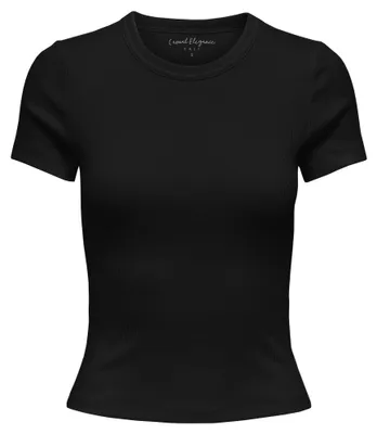 Produktbild von ONLY Damen T-Shirts, 2er Pack - ONLVAL O-NECK TOP, Rundhals, Kurzarm, einfarbig Weiß/Schwarz L