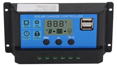 MPPT Solar Laderegler 100A, Doppel-USB, LCD, Alu, 12V/24V