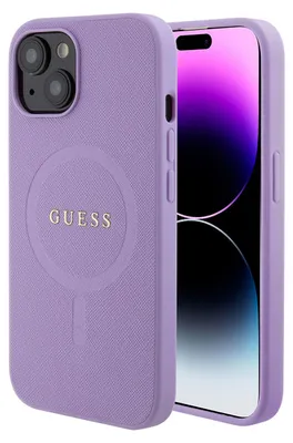 Obrázek produktu pro Pouzdro Guess Saffiano Magsafe Pro Iphone 15 Plus - Fialové