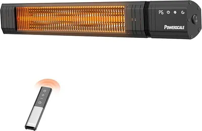 Obrázek produktu pro Infrařadlové topení, 1500 W, časovač na 24 hodin. Venkovní topení na terasu, krytí IP65. Dotykový displej s dálkovým ovládáním, 9 úrovní topení, časovač na 24 hodin