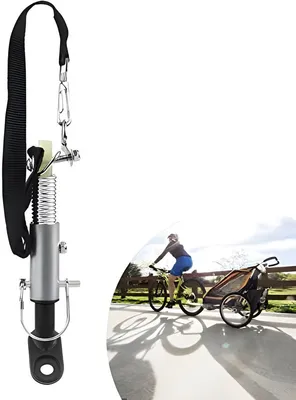 Produktbild von PolkaHome® Universelle Fahrradkupplung mit doppelter Sicherung – 11 mm Adapter für Anhänger, 50 kg Tragfähigkeit, Stahl