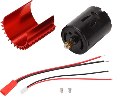 Obrázek produktu pro 52000 ot./min vysokorychlostní kovový motor 370 chladič RC auto upgrade díly příslušenství pro WPL D12 (červený)