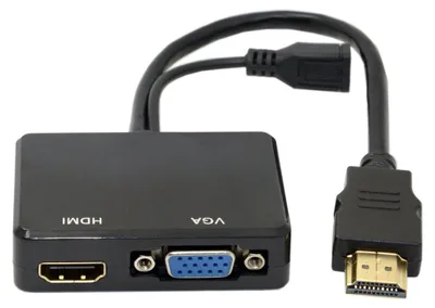 Produktbild von HDMI zu VGA & HDMI Splitter mit Audio
