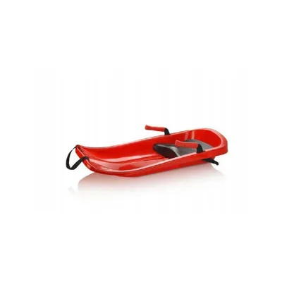 Produktbild von Bob Flash aus robustem Kunststoff, Rot, mit Bremsen und Sitz, 84 x 41 x 16 cm