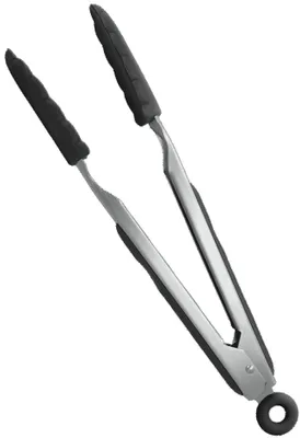 Image de Pince à frire et à barbecue Metaltex 26 cm avec revêtement en silicone, lot de 1