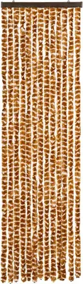 Obrázek produktu pro vidaXL Závěs proti hmyzu Ochre and White 56x185 cm Chenille