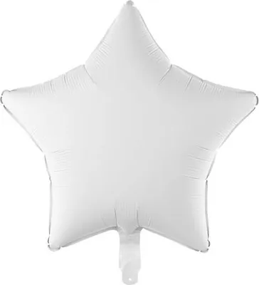Zdjęcie produktu dla Balon foliowy Gwiazdka, biała, 48cm