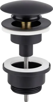 Produktbild von Cornat Druckknopf-Ablaufventil Noir round schwarz