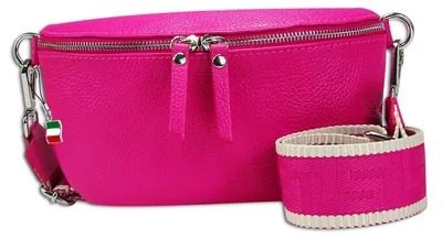 Image de Florence Sac en cuir Sac banane rose multicolore OTF807P