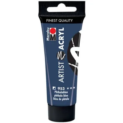 Produktbild von Marabu Acrylfarbe Artist Acryl phthaloblau 953 22 ml