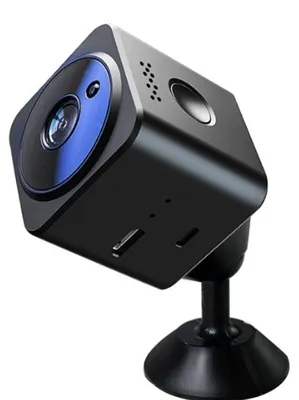Zdjęcie produktu dla ZELURXX HD – mini kamera Wi-Fi 1080p: kamera monitorująca, niania elektroniczna, widzenie w nocy, dwukierunkowa komunikacja audio, wykrywanie ruchu, karta micro SD, przenośna