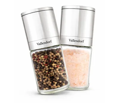 Produktbild von Vallendorf - Gewürzmühlenset 2in1, Salzmühle, Pfeffermühle, Elegance Steel (Edelstahl)