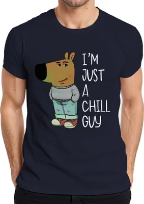 Produktbild von I'm just a chill guy neuer Charakter Chill-Typ - Meme Fun Herren T-Shirt, Navy, L
