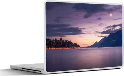 Produktbild von MuchoWow® Laptop Aufkleber Sticker Cover Gardasee - Berg - Sonne 32.5x23.5 cm - Sticker für Laptop - Selbstklebend
