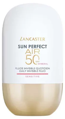 Produktbild von Lancaster Sun Perfect AIR Daily Invisible Fluid SPF50 Sensitive Mineral, Sonnenschutzcreme, Gesicht, Tube, Beruhigend, Empflindliche Haut, 40 ml
