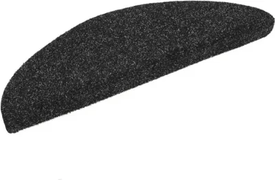 Obrázek produktu pro Schodové rohože samolepicí 15 ks 56 x 17 x 3 cm černé, půlkulaté