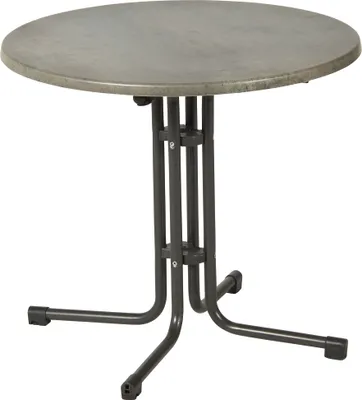 Produktbild von Acamp Gartentisch Piazza, 80 x 80 cm, anthrazit Zementoptik Topalitplatte, pulverbeschichteter Stahl, klappbar, Höhenausgleich, gastrotauglich