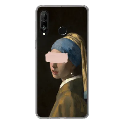Produktbild von MuchoWow® Handyhülle Schutzhülle Hülle für Huawei P30 Lite Das Mädchen mit dem Perlenohrring - Vermeer - Gemälde Silikon Softcase Handy Hülle - Handyhülle