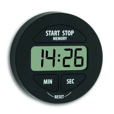 Produktbild von Timer und Stoppuhr, digital, schwarz, 38.2022.01, TFA Dostmann