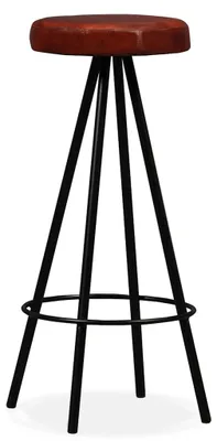 Produktbild von vidaXL Barhocker 4 Stk. Echtleder