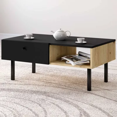 Produktbild von Casa Olive Couchtisch 90 cm Sofia Schwarz
