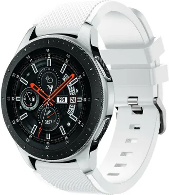 Produktbild von Strap-it Samsung Galaxy Watch 46mm Armband Silikon (Weiß)