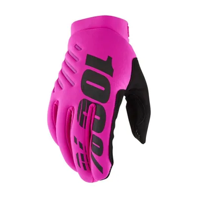 Image de 100% Gants unisexe Brisker, rose fluo, M