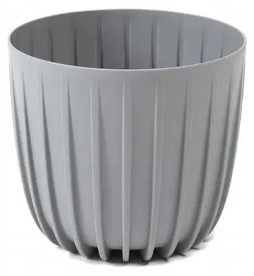 Produktbild von Lamela Blumentopf Mira niedrig grau 16,3 cm