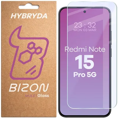 Produktbild von Flexibles Hybridglas für Xiaomi Redmi Note 15 Pro 5G, Bizon Glass Mule