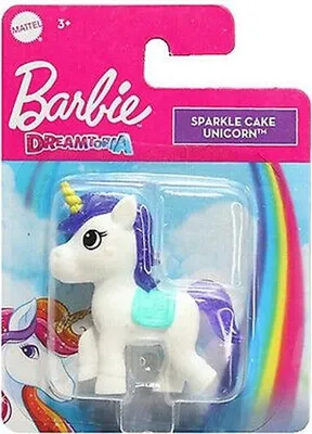 Produktbild von Mattel Barbie Mini-Einhorn-Glitzerkuchen, 5 cm