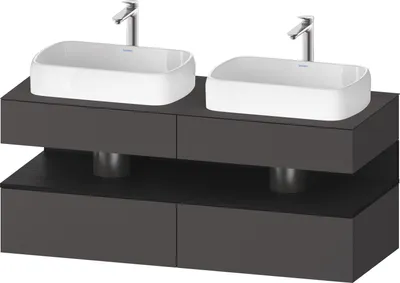 Produktbild von DURAVIT QA4767016490000 QTG KWTU WH Ek. 1400x550x600 Gt Mt. H