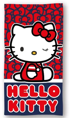 Produktbild von Hello Kitty Badetuch – Kinder Strandhandtuch aus 100 % Mikrofaser