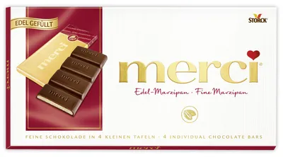 Productafbeelding van merci® 140422-00 merci® Edel-Marzipan 4 St./112,0 g