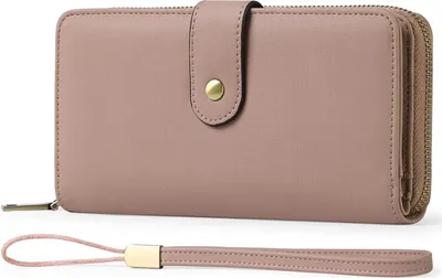 Produktbild von Portemonnaie Damen Gross Mittelgroß Geldbeutel Damen Portmonee Damen Leder Große Kapazität - mit RFID Schutz - mit 14 Kartenfächer und Kleingeldfach