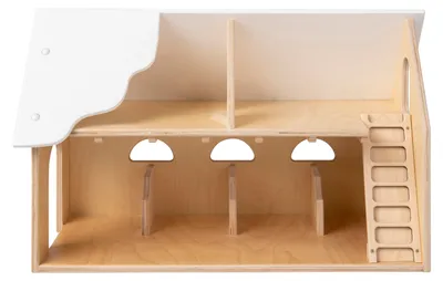 Produktbild von Van Dijk Toys Holzspielzeug Bauernhof - Naturwei (Kinderbetreuungsqualitt)