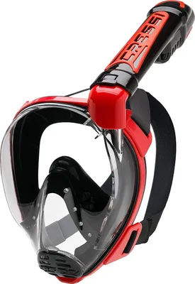 Image de Masque de plongée Cressi Duke noir/rouge transparent S/M