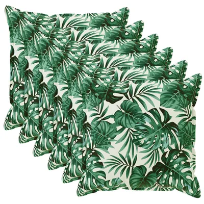 Obrázok produktu pre vidaXL Vankúšový poťah, 6 ks, vzor listov, 30 x 30 cm, polyester