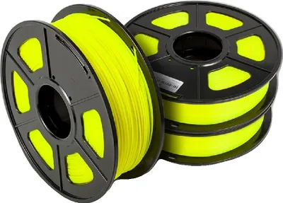Image de Filament PLA 3 rouleaux, diamètre 1,75 mm, matériau écologique,PLA jaune 3rouleaux