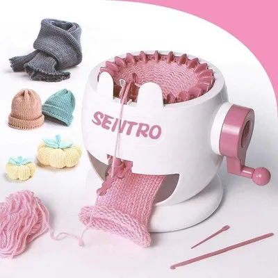 Produktbild von Famanu Strickmaschine 22 Nadeln - Runde und flache Maschen für Socken und Hüte