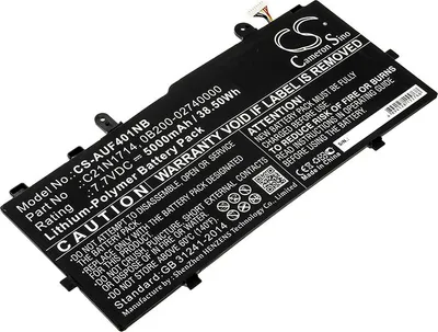 Image de TECHTEK Batterie pour ordinateur portable compatible avec [Asus] J401CA, J401MA, J401NA, TP401, TP401CA, TP401CA-BZ085TS, TP401CA-DHM4T, TP401CA-DHM6