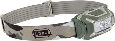 Produktbild von Stirnlampe PETZL ARIA 1, 350 Lumen, Breitstrahl, Wasserdicht, Camo, mit AAA Batterien
