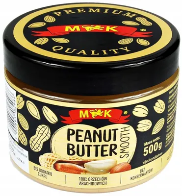 Zdjęcie produktu dla Masło arachidowe Smooth gładkie MK Masło orzechowe 500 g