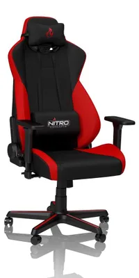 Produktbild von Nitro Concepts S300, Schwarz, Rot, Schwarz, Rot, Stoff, Edelstahl, Schwarz, Nylon