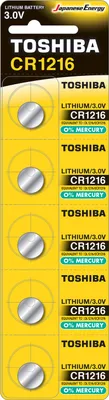 Obrázok produktu pre Lítiová batéria Toshiba CR1216 5 ks.