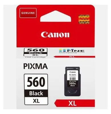 Produktbild von Canon PG-560XL, Hohe (XL-) Ausbeute, Schwarz, Tinte auf Pigmentbasis, 14,3 ml, 1 Stück(e), 400 Seiten